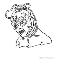 Mutant man coloring page