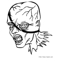 Mutant man coloring page