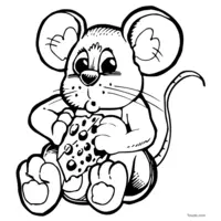 Printable mouse image to color