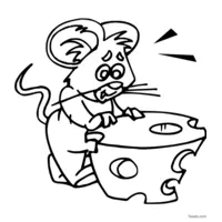 Mouse image for coloring