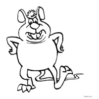 Free mouse drawing to print