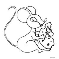 Mouse GIF free for coloring