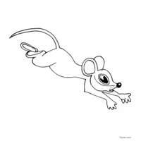 Black and white mouse coloring