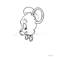 Black and white mouse image to color