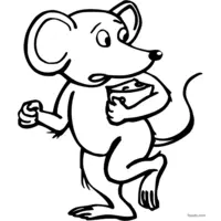 Mouse outline to print