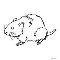 Mouse clipart to color