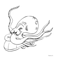 Angry-looking octopus