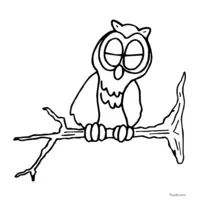 owl coloring page for printing and coloring