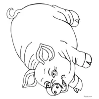 Mommy pig coloring page