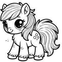 Adorable pony coloring | Toupty.com