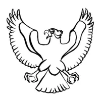 Printable eagle coloring page