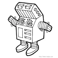 Robot coloring N°7