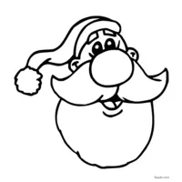 Santa Claus clip art to print and color