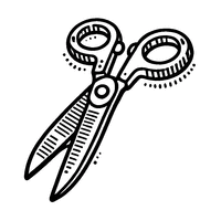 Pair of school scissors