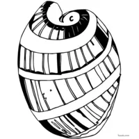 Seashell coloring page