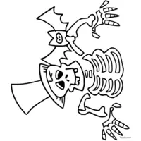 Skeleton with a bat | Toupty.com