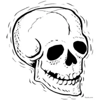 Smiling skull