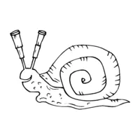 Snail coloring page number one