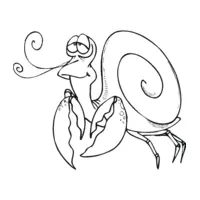 Snail coloring page number thirteen