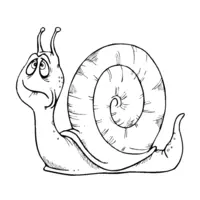 Snail coloring page number five