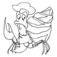 Snail coloring page number nine