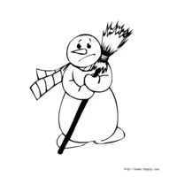 Snowman coloring N°20