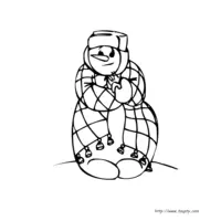 Snowman coloring N°23