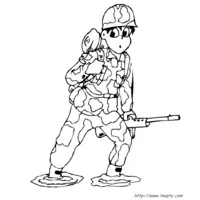 Soldier coloring N°10