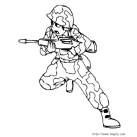 Soldier coloring N°12