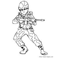 Soldier coloring N°22