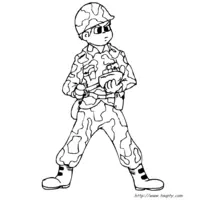 Soldier coloring N°24