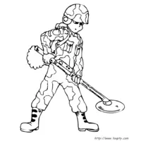 Soldier coloring N°6