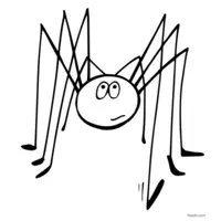 Reaper spider coloring page