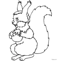 squirrel GIF image to color after printing