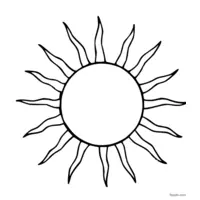 Beautiful Sun Coloring | Toupty.com