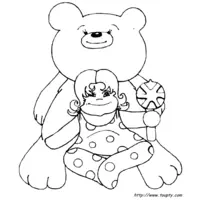 Teddy Bear coloring N°4