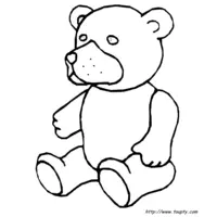 Teddy Bear coloring N°6