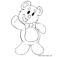 Teddy Bear coloring N°8