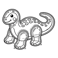 Toy dinosaur coloring