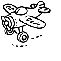 Toy airplane coloring