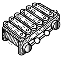 Toy xylophone coloring