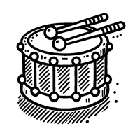 Toy drum coloring