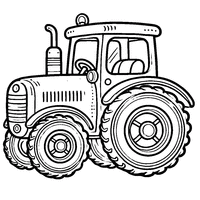 Very nice tractor coloring page | Toupty.com