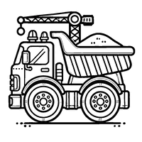 Construction Truck Coloring Page