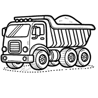 Front-Facing Dump Truck