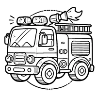 Cartoon Fire Truck