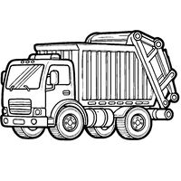 Cartoon Garbage Truck