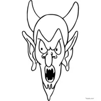 Vampire with horns and big ears