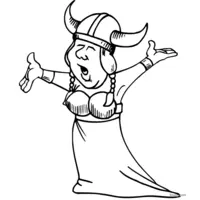 Viking woman singing