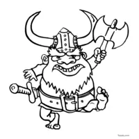 Viking brandishing an axe